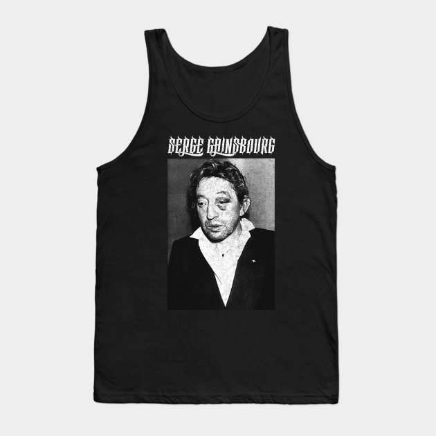 Serge Gainsbourg †† Vintage Look Vintage Aesthetic Design Tank Top by unknown_pleasures